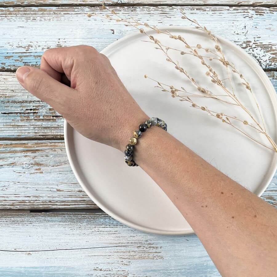 Armschmuck aus Ozean Jaspis Kugeln