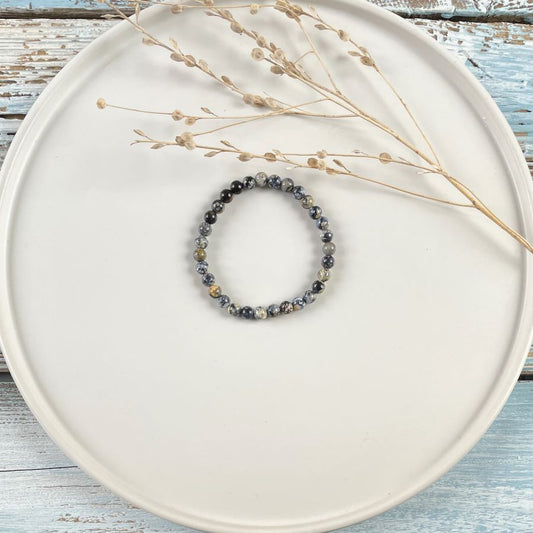 Armband aus mehrfarbigen Ozean Jaspis Kugeln