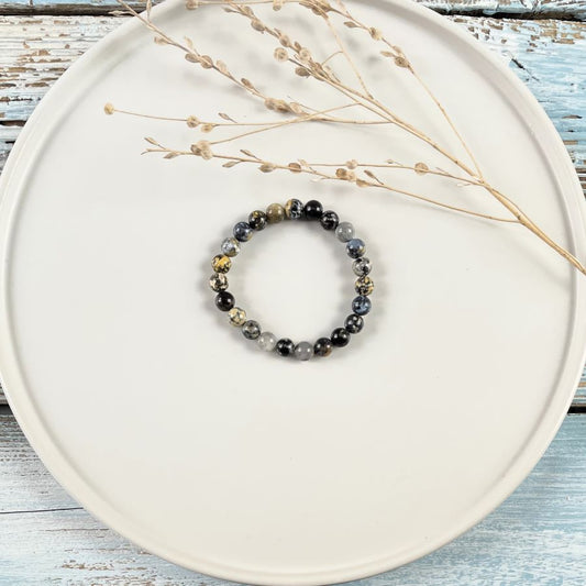 Kugelarmband aus Ozean Jaspis-Kugeln